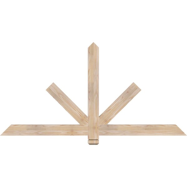Ekena Millwork Kennewick Smooth Timber Gable Bracket, Douglas Fir, 60"W x 30"H x 1 1/2"D x 3 1/2"F, 12/12 Pitch GBW060X30X0204KEN00SDF - main